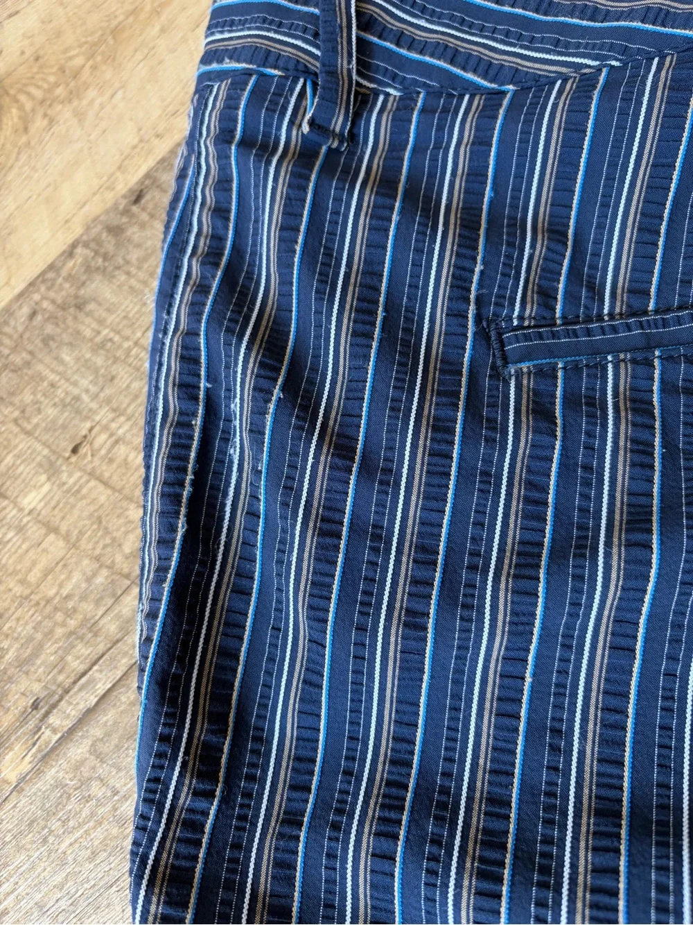 Tommy Bahama Men’s Blue Hybrid Striped Shorts